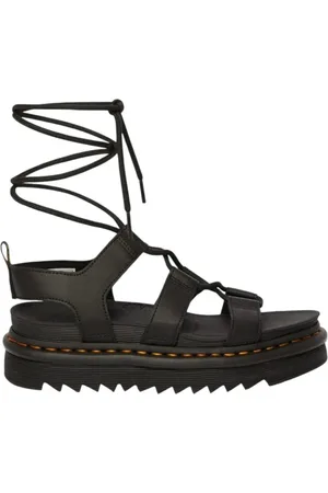 Dr. Martens Schoenen, Dames, Zwart, 36 EU, Leer, Zwarte Nartilla Gladiator Sandalen met Platform