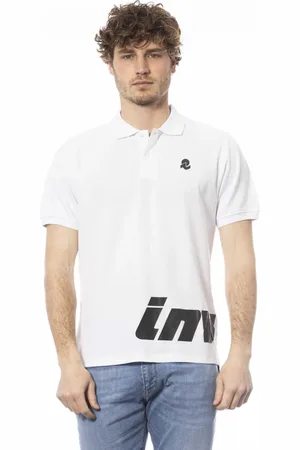 Invicta Tops, Heren, Wit, M, Katoen, Polo met groot logo
