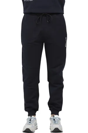 Dondup Broeken, Heren, Blauw, L, Retro Patch Joggingbroek