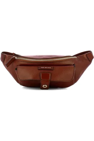 The Bridge Tassen, Heren, Bruin, ONE Size, Bruine Leren Heuptas Mannen