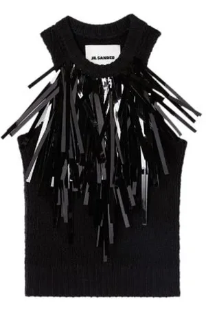 Jil Sander Tops, Dames, Zwart, S, Zwarte Top voor Vrouwen