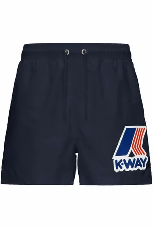 K-Way Badkleding, Heren, Blauw, S, Nylon, Nylon Zwemshorts Rechte Snit