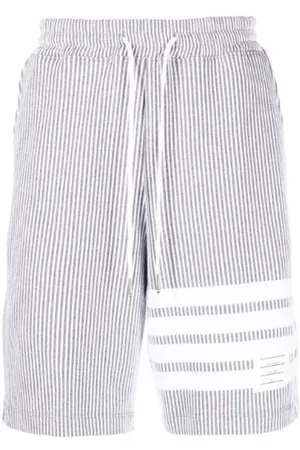 Thom Browne Korte broeken, Heren, Grijs, L, Stijlvolle Shorts voor Mannen