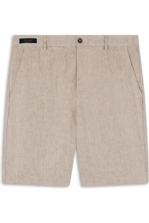 Paul & Shark Korte broeken, Heren, , L, Linnen, Riviera Linnen Bermuda Shorts