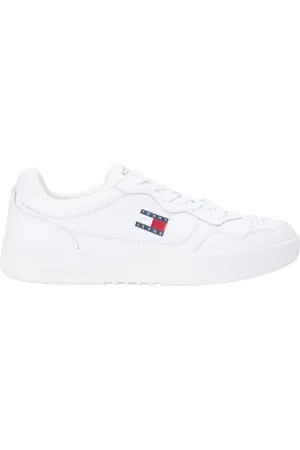 Tommy Hilfiger Schoenen, Heren, Wit, 43 EU, Witte Cupsole Sneaker