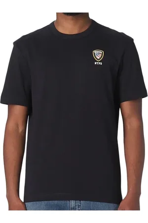 Blauer Tops, Heren, Zwart, S, Katoen, Zwarte Nypd Logo Katoenen T-shirt