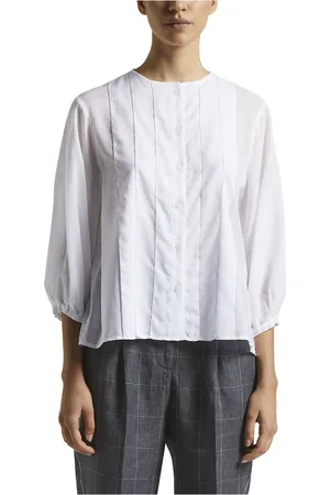 PESERICO SIGN Blouses & Shirts, Dames, Wit, 2Xs, Katoen, Blouses & Shirts