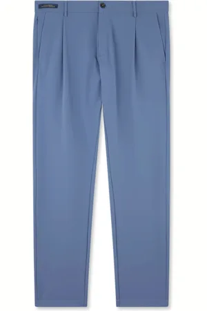 Paul & Shark Broeken, Heren, Blauw, XL, Polyester, Elegante Trekkoord Stretchbroek