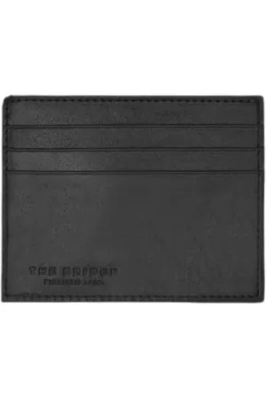The Bridge Accessoires, Dames, Zwart, ONE Size, Leer, Leren Kaarthouder Platte Stijl met Compartimenten