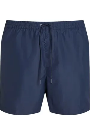 Calvin Klein Badkleding, Heren, Blauw, XL, Polyester, Medium Drawstring Zwemshorts Blauw
