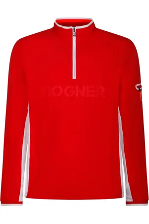 Bogner Tops, Heren, Rood, M, Rode Fleece Gilbert Sweater