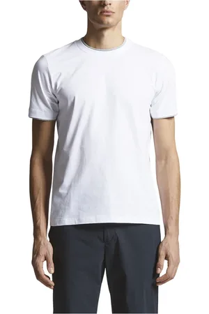 PESERICO SIGN Tops, Heren, Wit, M, Katoen, T-shirt van zacht katoenen jersey