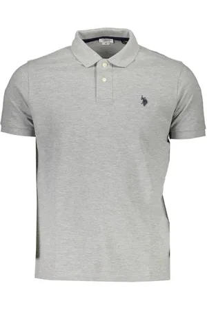 U.S. Polo Assn. Tops, Heren, Grijs, M, Katoen, Sport Polo Casual Logo Grigio