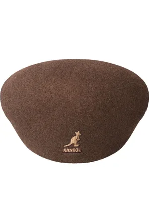 Kangol Accessoires, Dames, Bruin, L, Wol, Bruine Wollen Pet Iconische Stijl