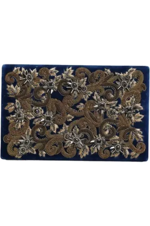 Dolce & Gabbana Pre-owned, Dames, Blauw, ONE Size, Katoen, Pre-owned Fabric clutches