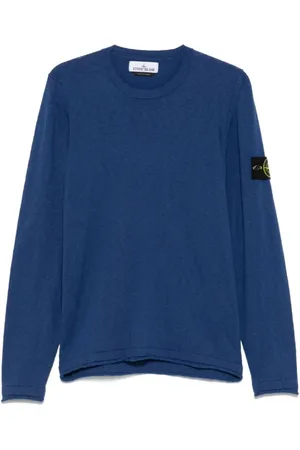 Stone Island Truien, Heren, Blauw, L, Blauwe Truien voor Mannen