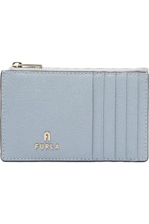 Furla Accessoires, Dames, Grijs, ONE Size, Leer, Cloud Camelia Kaarthouder