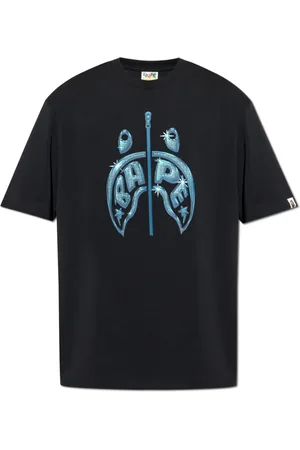 A Bathing Ape Tops, Heren, Zwart, XL, Katoen, T-shirt met logo