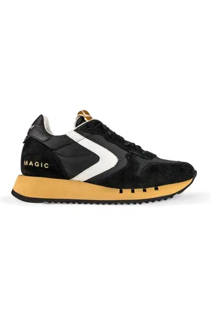 Valsport 1920 Schoenen, Heren, Zwart, 42 EU, Katoen, Ambachtelijke Heritage Sneaker Zwart Mannen