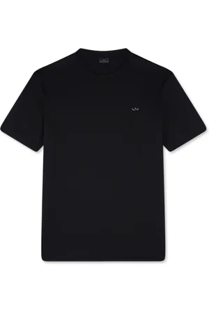 Paul & Shark Tops, Heren, Zwart, XL, Katoen, Zachte katoenen T-shirt met 3-in-1 technologie