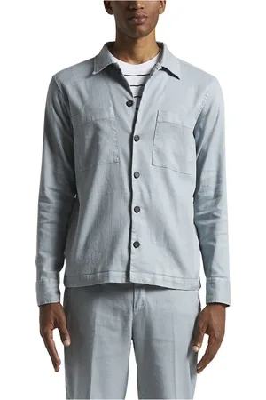 PESERICO SIGN Jassen, Heren, Blauw, XL, Katoen, Blouses & Shirts