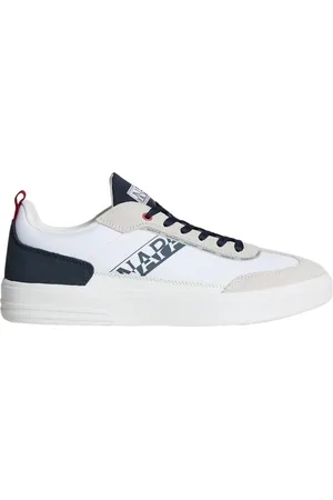 Napapijri Schoenen, Heren, Wit, 44 EU, Leer, Lichtgewicht jaren 90-geïnspireerde Bark sneakers