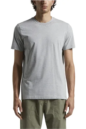 PESERICO SIGN Tops, Heren, Grijs, L, Katoen, T-shirt in zacht katoenen jersey