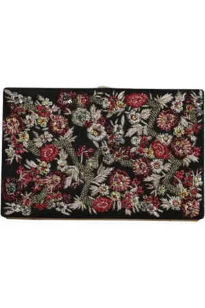 Dolce & Gabbana Pre-owned, Dames, Zwart, ONE Size, Suède, Pre-owned Suede handbags