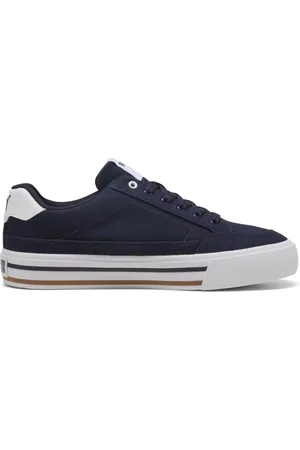 PUMA Schoenen, Heren, Blauw, 42 EU, Blauwe Court Sneakers voor Mannen