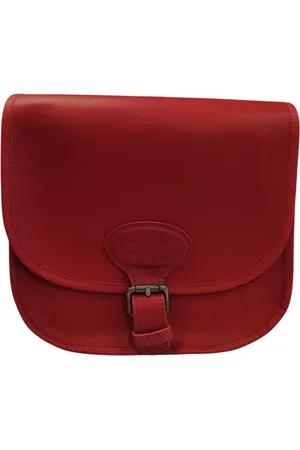 Napapijri Tassen, Dames, Rood, ONE Size, Leer, Rode Knop Dames Leren Tas