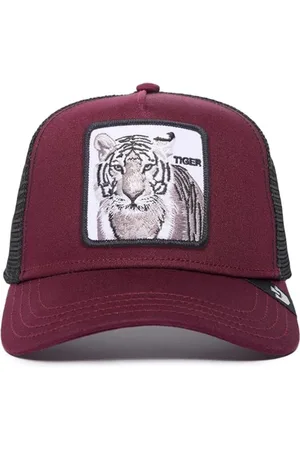 Goorin Bros. Accessoires, Dames, Bruin, ONE Size, Katoen, Animal Farm White Tiger Trucker Cap