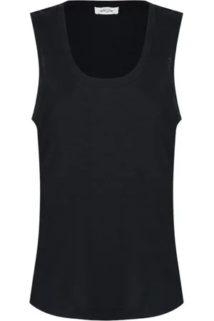 American Vintage Tops, Dames, Zwart, L, Navy Jacksonville Tank Top