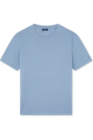 Paul & Shark Tops, Heren, Blauw, XS, Katoen, Licht Jersey Katoenen T-shirt