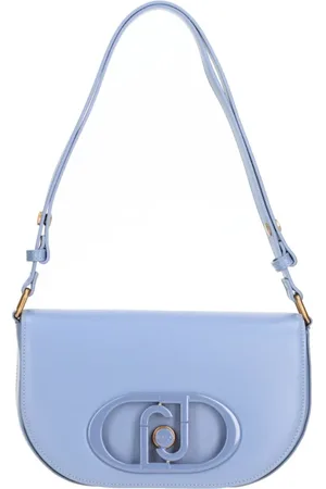 Liu Jo Tassen, Dames, Blauw, ONE Size, Denim, Blauwe Denim Schoudertas Chic Stijl