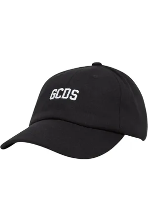 GCDS Accessoires, Heren, Zwart, ONE Size, Katoen, Zwarte baseballpet met verstelbare band