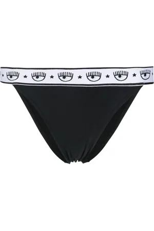Chiara Ferragni Ondergoed, Dames, Zwart, L, Eye Design Zwarte Bikini Broek