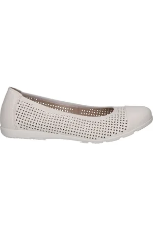 Caprice Schoenen, Dames, Wit, 38 EU, Witte Casual Ballerina