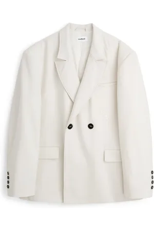 Soulland Pakken, Heren, Wit, Xs/S, Wol, Blazer