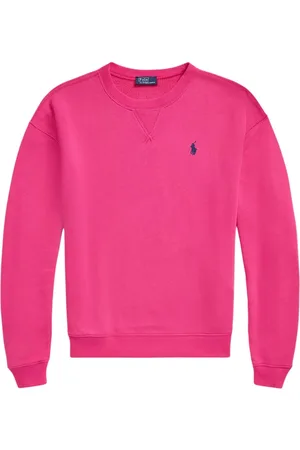 Ralph Lauren Sweatshirts & Hoodies, Dames, Roze, M, Katoen, Katoen Polyester Mix Modieuze Shirt