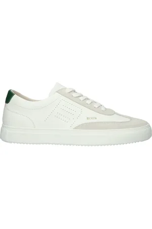 Blackstone Schoenen, Heren, Wit, 46 EU, Slate Harper Perf - Green - Sneaker (low)