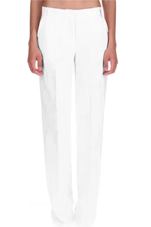 ERMANNO SCERVINO Broeken, Dames, Wit, L, Firenze Broek