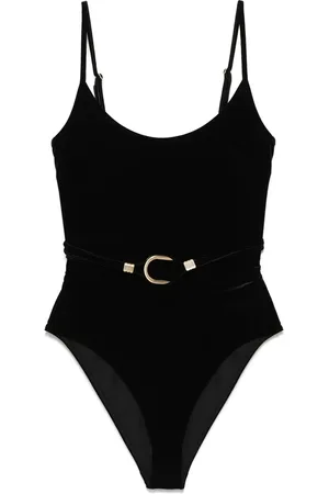ZIMMERMANN Badkleding, Dames, Zwart, L, Zwart strandkleding met verstelbare bandjes