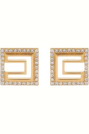 Elisabetta Franchi Accessoires, Dames, Geel, ONE Size, Messing/Glazen Hanglamp
