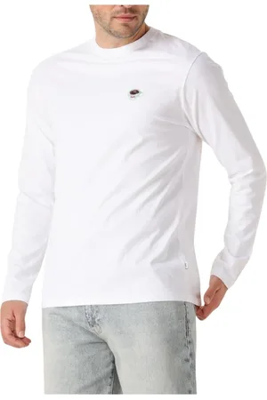 Foret Tops, Heren, Wit, M, Heren Polo & T-shirts Relax Long Sleeve