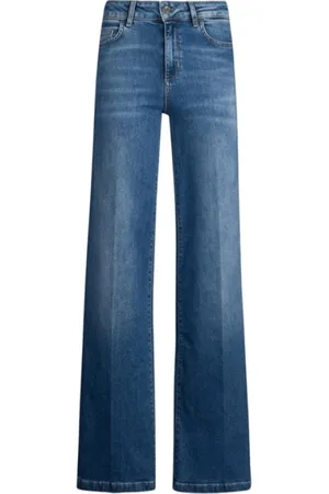 Liu Jo Jeans, Dames, Blauw, W28, Denim, Denim Blauwe Stijlvolle Broek