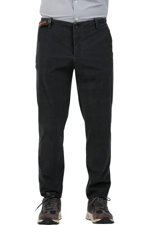 RRD Broeken, Heren, Blauw, L, Gedrukte Technische Fluwelen Broek