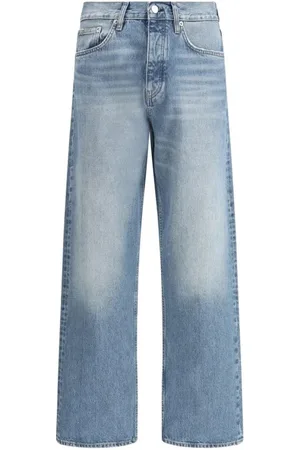 Sunflower Jeans, Heren, Blauw, W33, Katoen, Moderne Wide Leg Katoenen Jeans