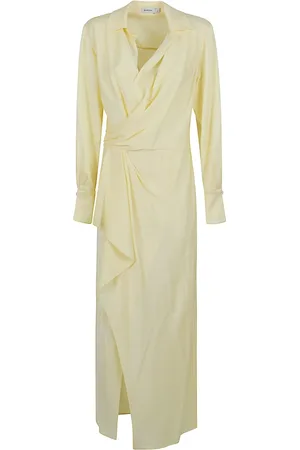 Simkhai Kleedjes, Dames, Geel, S, Elegante Gele & Oranje Jurk