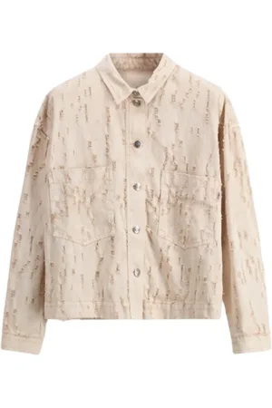 8PM Jassen, Dames, , S, Katoen, Vintage Katoenen Drill Shirt