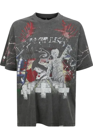 Represent Tops, Heren, Grijs, XL, Katoen, Katoenen T-shirt met korte mouwen